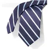 Gravatas borboleta azul listrada gravata masculina marca de seda poliéster 8 cm casamento negócios moda luxo vestido terno gravata com caixa de presente