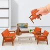 Кухни играют в еду леса семейство 1/12 DIY DIY Dollhouse Supermarket Shop Accessories Miniature Furniture Model для Toys Doll Chist