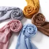 Ethnic Clothing Design Lattice Cotton Linen Hijab Scarf Muslim Ladies Bandana Long Shawl Wrap Islâmico Headscarves Foulard 10 pçs/lote