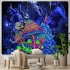 Tapestries Moon starry sky home decoration art large tapestry mushroom psychedelic scene bohemian decoration bed sheet sofa blanket R230713