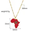 SOMESOOR Hiphop Afrika Karte Anhänger Halskette Schmuck Goldene Farbe Edelstahl Kette Ghana Nigeria Land Für Frauen Geschenke L230704