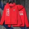 Мужские капюшоны Куба кубинская кубика Мужская толстовка зима на молнии кардиган Coats Мужские куртки одежда одежда национальный спортивный костюм 2023