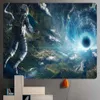 Tapestries Universe planet home decoration art tapestry scene bohemian decoration yoga mat hippie background wall large size ta