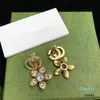 Classic Letter Earrings Studs Charm Retro Designer Earrings Women Eardrops Jewelry For Party Anniversary