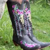 Buty Bonjomarisa wskazane palce nosek Chunky Vintgae Wedding Western Mid Casti