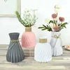 Vasos Vaso de flores moderno branco rosa preto cinza imitação de pote de cerâmica arranjo faça você mesmo estilo nórdico decoração de casa