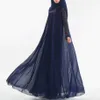 Мод мусульманское платье абайя исламская одежда для женщин Малайзия Джилбаб Джеллаба Роб Мусулман Турции Баджу Кимоно Кафтан Туник244W