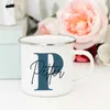 Mugs Personalized Mug Initial with Name Cup Custom Coffee Mugs Bachelorette Team Groomsman Cups Wedding Birthday Gifts for Men R230712