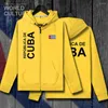 Мужские капюшоны Куба кубинская кубика Мужская толстовка зима на молнии кардиган Coats Мужские куртки одежда одежда национальный спортивный костюм 2023