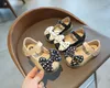 Flat Shoes Girls Leather Princess Sweet Toddlers Little Kids Flats Mary Janes Black Beige With Bow-knot Dots High Quality Dress