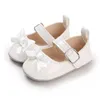 Premiers marcheurs bébé filles chaussures enfants enfant en bas âge solide arc fille princesse fond plat boucle légère confortable