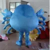 2018 Hoge kwaliteit Volwassen Leuke MERK Cartoon Nieuwe Professionele Hollawoon Blauwe Krab Mascotte Kostuum Fancy Dress268i