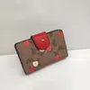 Fashoin Luxus-Handtaschen, Designer-Taschen, Geldbörsen, kurze Damen-Geldbörsen, Kartentaschen, echtes Leder, Damen-Handtaschen, Blumenmuster, Geldbörsen, Einkaufstaschen