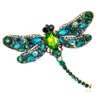 Pins Brooches Designer Crystal Vintage Dragonfly Women Large Insect Brooch Pin Fashion Dress Coat Accessories Cute Jewelry Shinny R Dhyis