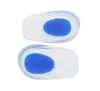 Party Favor Silicon Gel Heel Cushion Insoles Soles Relieve Foot Pain Protectors Spur Support Shoe Pad Feet Care Blue/Transparent Color