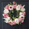 Other Event Party Supplies Artificial Peony Wreath Garland Rattan Home Decor Wedding Wreath Flower Home Door Decoration Wedding Centerpieces for Tables 230712