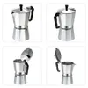 Manuella kaffekvarnar Praktiska 50 ml 1 kopp MOKA POT italiensk kaffemaskin Espresso Aluminium Geyser Kaffelare Kettle Latte Stove Classic Coffeeware 230712