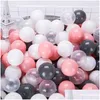 Palloncini per feste 50/100 pezzi Eco-Friendly Colorf Ball Pit Plastica morbida Oceano Piscina d'acqua Onda Giocattoli all'aperto per bambini Bambini Baby Drop D Dhbv1