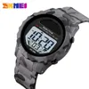 Reloj deportivo SKMEI para hombre, reloj militar de lujo para exteriores, relojes impermeables de 50 Bar, cronómetro electrónico, alarma, reloj para hombre