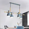 Ljuskronor Nordic Modern LED Chandelier för sovrum vardagsrum hall e27 glödlampa trägrå grön taklampa lampa inomhus belysning fixtur