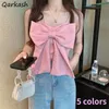 Женские танки Camis Camis Женщины Bow Sweet Cute Leisure Корейский стиль дизайнер