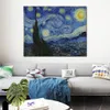 Peint à la main texturé toile Art nuit étoilée Vii Vincent Van Gogh peinture nature morte salle à manger décor