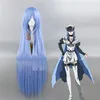 Akame Ga KILL Esdeath Cosplay Wig 100cm Blue Long Straight Hair236G