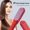 Head Massager Red Blue LED Light Therapy Anti Hair Loss Brush Scalp Vibrating Massage Comb Relief Fatigue Electric Care 230712