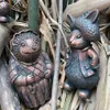 Przedmioty dekoracyjne figurki śliczne Retro Antibronze zwierząt dekoracyjne figurki królik jeż kaczka wodna żywica ozdoby rzemieślnicze biurko dekoracje do przydomowego ogrodu 230712