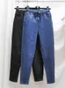 Jeans Feminino 2023 Vintage Cintura Alta Baggy Harém Para Mulheres Solto Denim Pantalones Coreano Casual Calças Capris Calças Retas