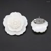 Pendant Necklaces Natural Carved Flower Shell Mother Of Pearl Charms Brooch For Women Jewelry DIY Making Necklace Gift