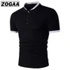 Hommes Polos Zagaa Polo Shirt Coton À Manches Courtes Casual Été Respirant Solide Plus La Taille S3xl 230712