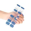 Nail Stickers 20 Strips 3D Semi Cured Gel Sticker Japanese Curing Potherapy Art Supplies Press On Nails