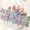 Nail Stickers 20Strips Ins Potherapy Gel Sticker No Need To Bake UV Lamp Waterproof Wraps Fingertip Artist Art Manicure