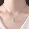Nuova collana di coppia di pietre di proiezione da 100 lingue per donne astronauta stella luna semplice collana di San Valentino gioiello L230704
