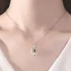 Nieuwe 100 Taal Projectie Steen Paar Ketting voor Vrouwen Astronaut Ster Maan Eenvoudige Valentijnsdag Ketting Sieraden L230704