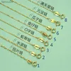 Lo Paulina 100 925 Sterling Silver Box Snake Chain Necklaces For Woman 4045cm Choker Jewelry GoldenRose Gold Color L230704