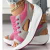 Sandals Women's Sandals Women's Platform Short Fat Sandals Comfortable Women's Sandals Open Casual Summer Sports Shoes 230713