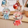 Keychains Cute Oiled Keychain Girl Liquid Floating Key Chain Bag Pendant Fashion Car Ring Gift