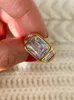 Обручальные кольца с 18 K Gold Geo Band Rise