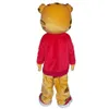 2018 Factory daniel tiger Mascot Costume for adult Animal large red Halloween Carnival party277o