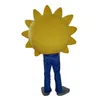 2018 Rabattfabrik Anpassad Sunflower Mascot Costume Logo Cartoon Character Fancy Dress Adult Outfit311h