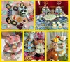 Ustensiles de cuisson Cupcake Holder Decoration Konsait 3 Tiered Grad Party Holders Présentoir Stands Tour Pour Servir Des Faveurs De Dessert