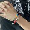 Japan/South Korea Simple Lucky Smiling Face Couple Dynamic Rope Bracelet Woven Adjustable Accessories For Men And Women