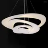 Lampade a sospensione fai-da-te 65cm Colore bianco Hardware Moderne luci a led per sala da pranzo Cucina Foyer Home Dec AC85-265V Lampada a sospensione