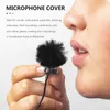 Microphones 2 pièces étui de protection filtre en mousse couverture de Microphone en peluche diffusion en direct revers pièces couvre épaissi