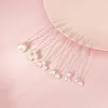 Headpieces Fashion 6st/Lot Pearl Hair Pins Clips for Women Silver Color Bridal Wedding Accessories smycken Brudhuvudstycke