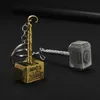 10pcs lot Movie students mens Rocky Accessories Hammer Keychains Quake Metal Key chains gift party Toy Props For Men2892