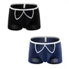 Underpants Men's Panties Mesh Open Front Underwear Briefs Cool Nylon For Men Trunks Nulge Pouch Boxer Slip2023