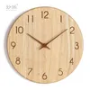 Wandklokken Nordic Houten Klok Woonkamer Moderne Stille Retro Horloge Thuis Slaapkamer Relogio De Parede Gift Decor FZ754